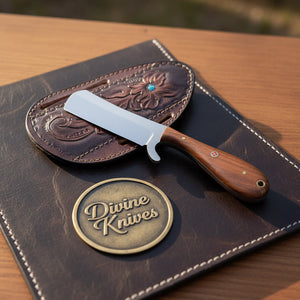 Walnut Cowboy Bull Cutter Knife with High product detail, view 2