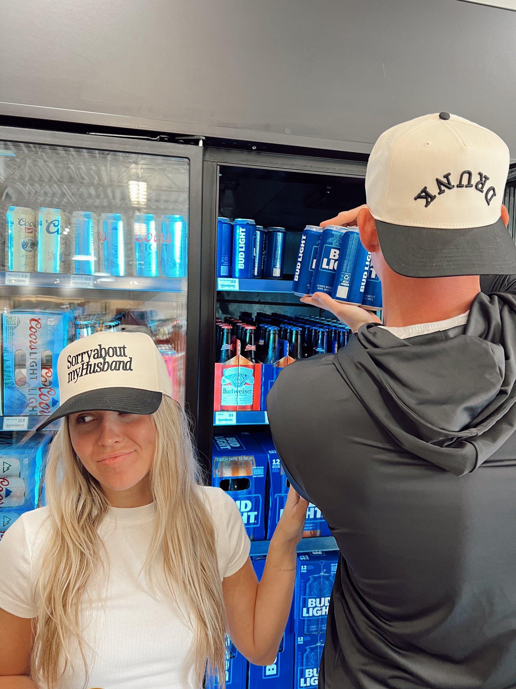 Sorry about my Husband / Wife Vintage Trucker Hat by KenzKustomz, Southern lifestyle apparel detail photo 15