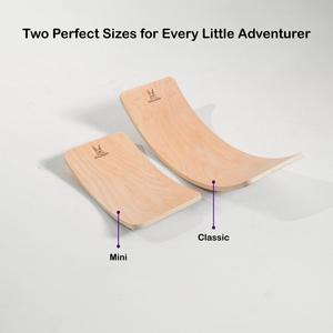 Wobble Board by Bunny Hopkins, handcrafted wooden activity toy product and lifestyle photo 13