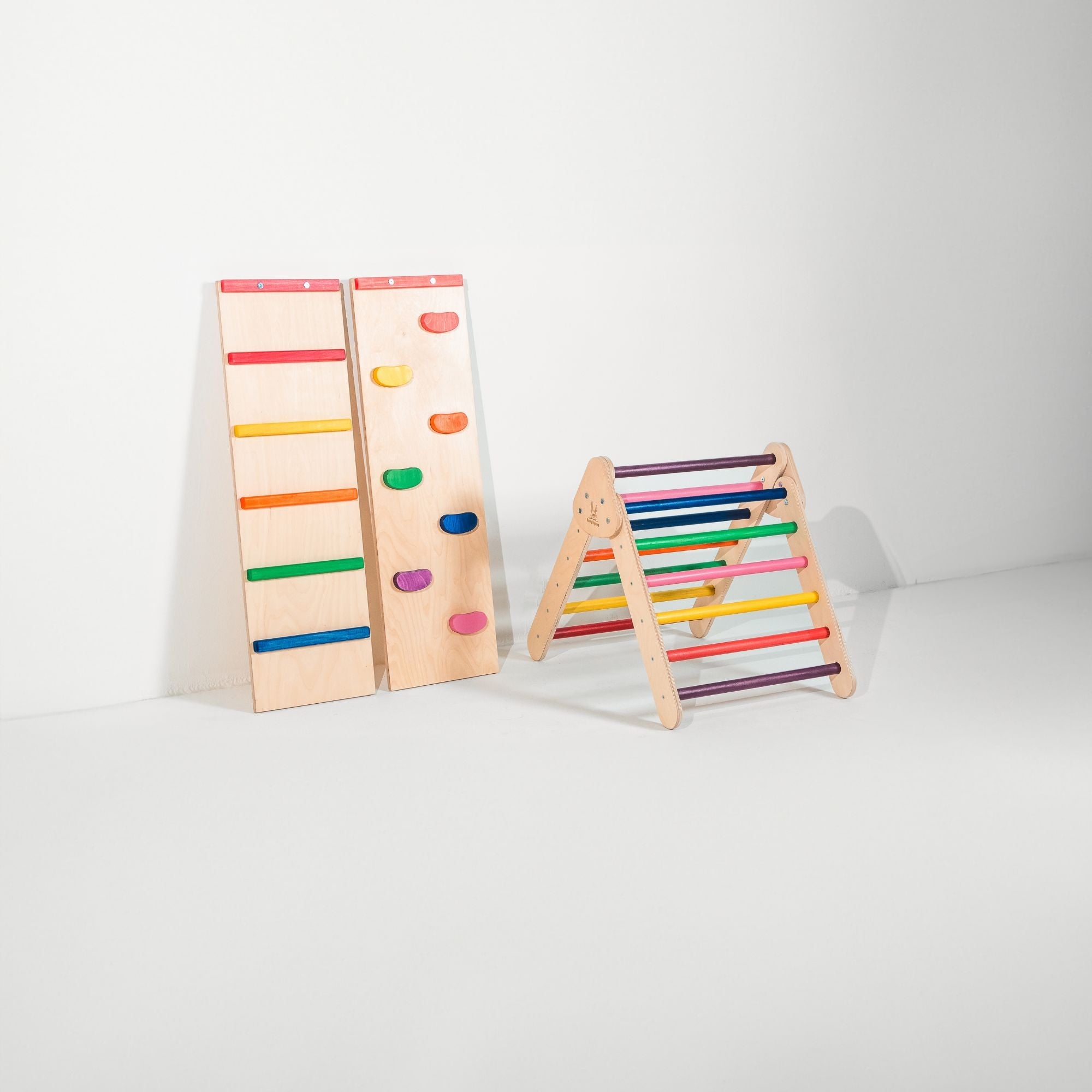 My First Climber Playset by Bunny Hopkins, handcrafted wooden activity toy product and lifestyle photo 2
