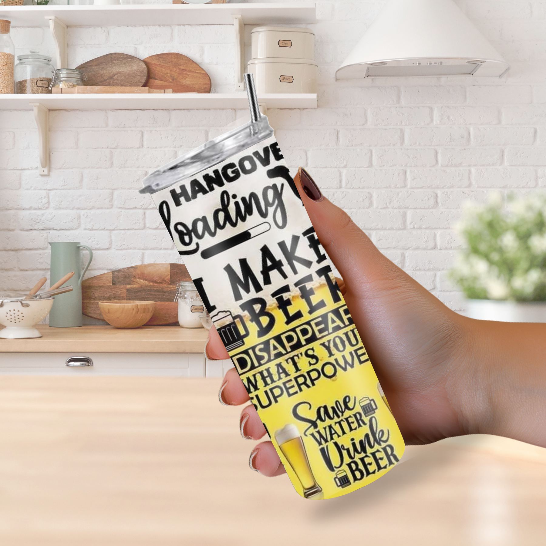 "I Make Beer Disappear" 20oz Tumbler