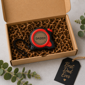 Personalized Tape Measure Gift for Dad, Custom Father’s Day Tool Gift by Poor Hog Customs, tape measures detail photo 5
