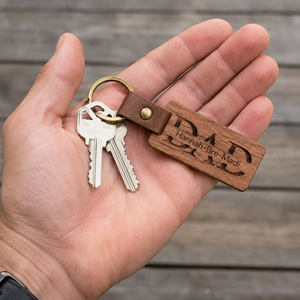 Personalized Wood Keychain