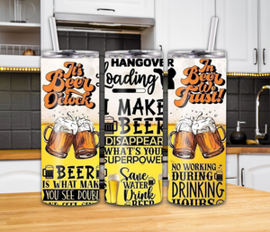 "I Make Beer Disappear" 20oz Tumbler