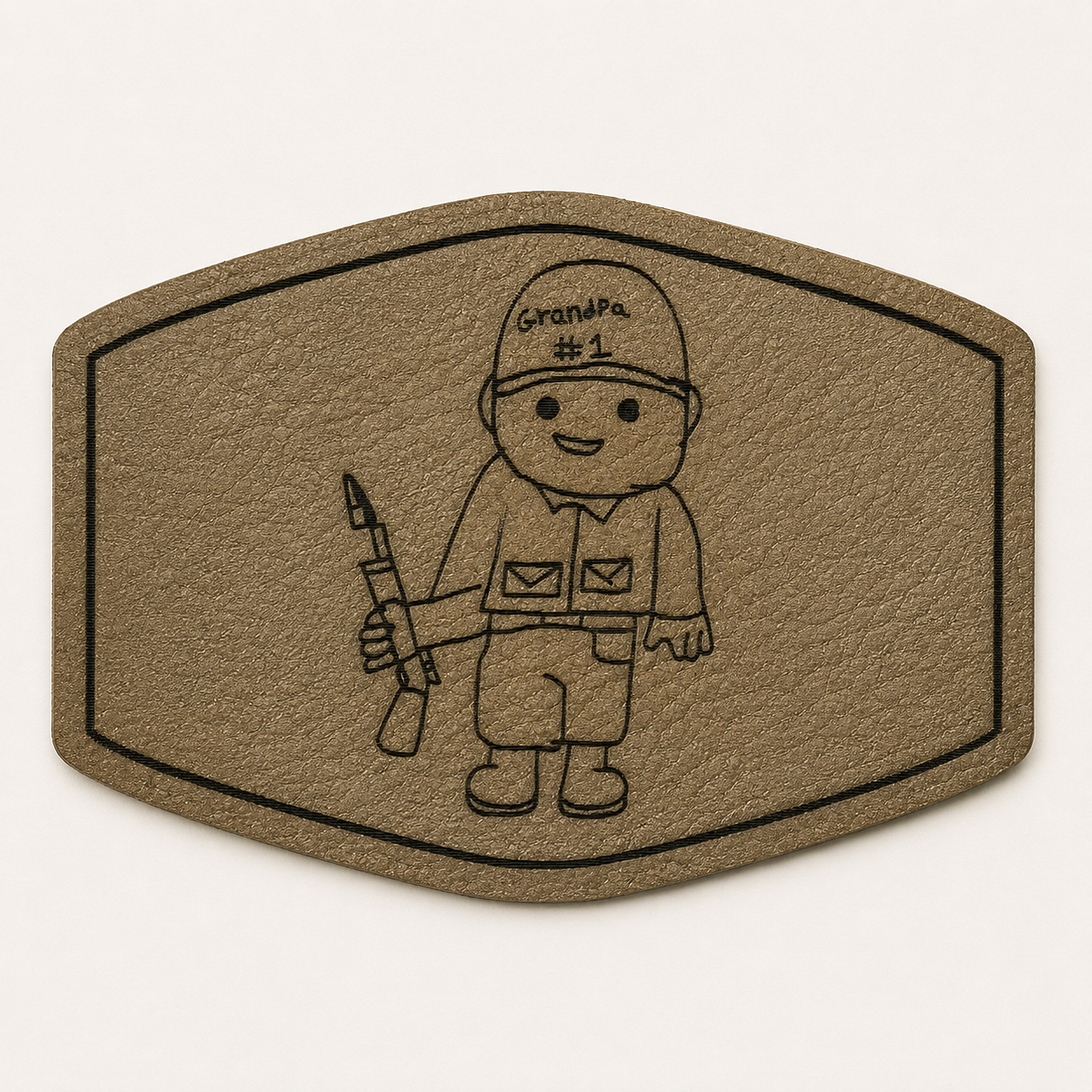 Kids Handwriting Hat Patch, Child Drawing Engraved Hat Gift