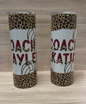 20 oz Double-Wall Stainless Steel Skinny Tumbler by Busy Bee Creationz, custom drinkware detail photo 5
