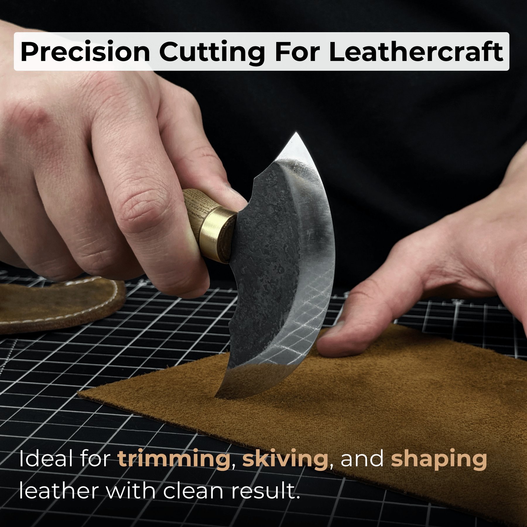 2-Piece Rounded and Straight Leather Knife Set