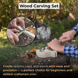 2-Piece Spoon Carving Knife Set for Beginners