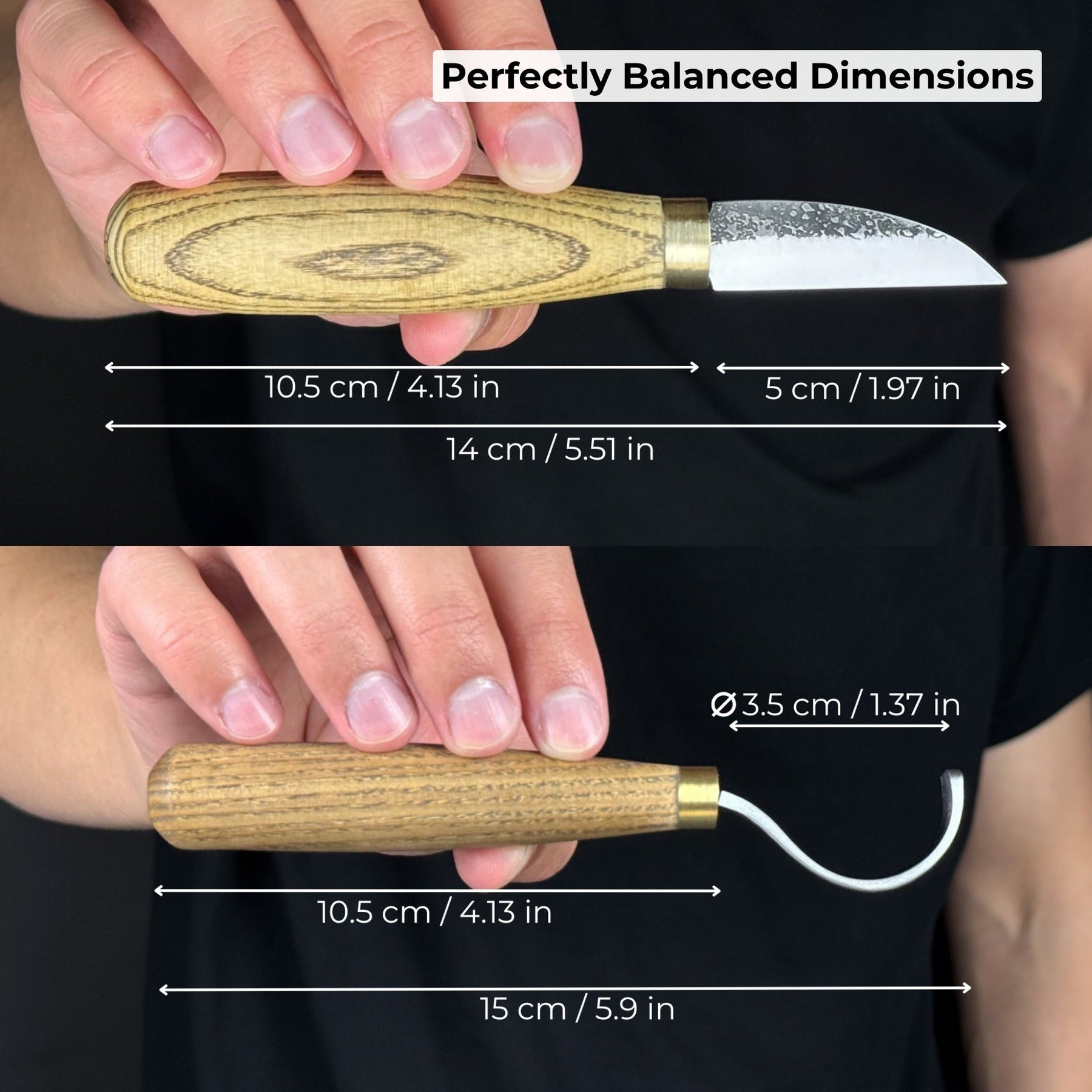 2-Piece Wood Carving Knife Set for Beginners