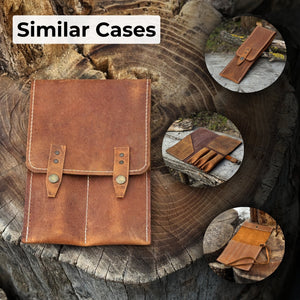 2 Pocket Leather Tool Case