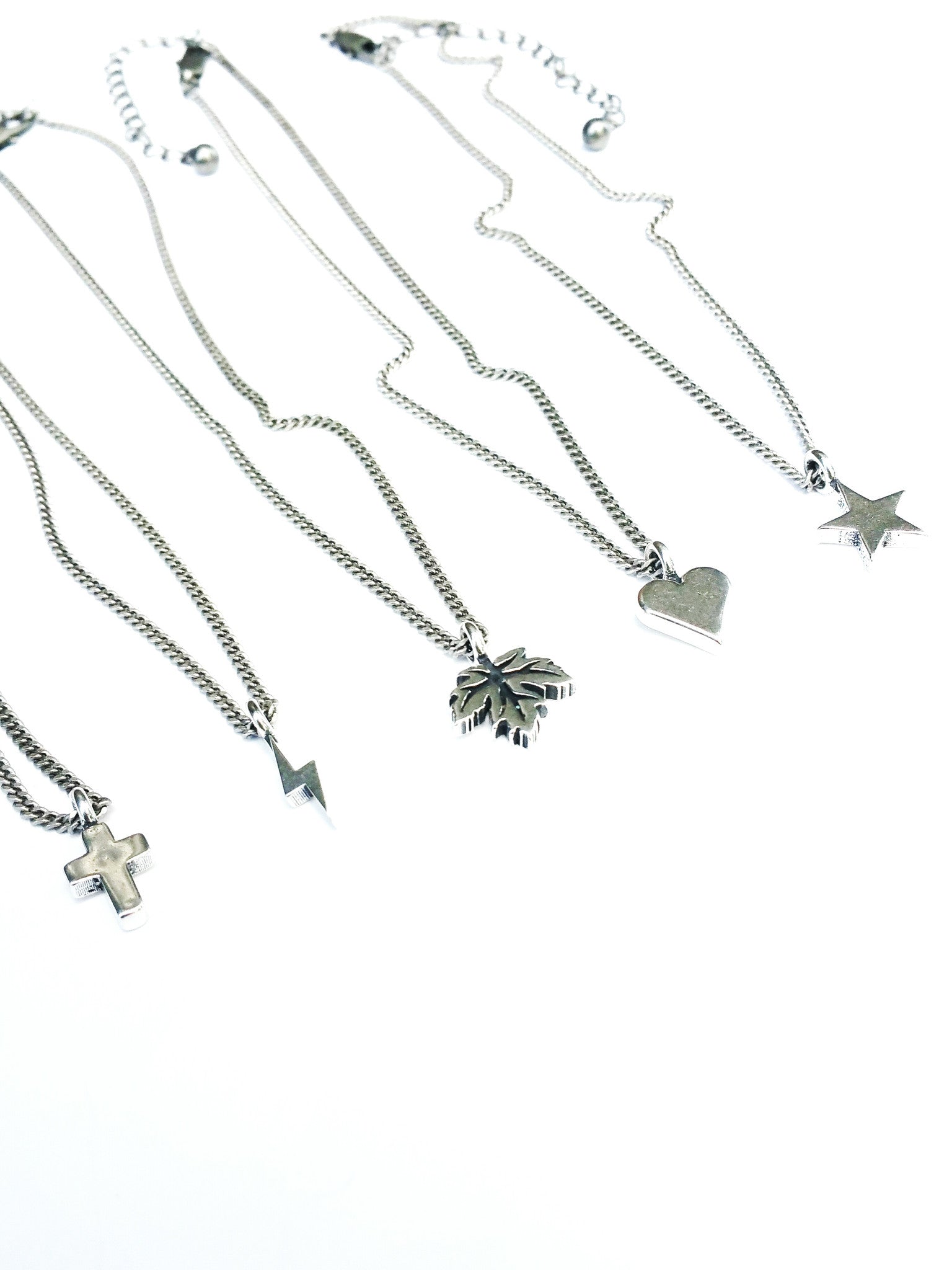 Mini Bolt Necklace - Sterling Silver Choker Charm by Forged By Fire — view 3 of 5
