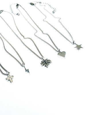 Star of Honor Necklace - Sterling Silver Choker Charm by Forged By Fire — view 4 of 5