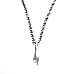 Mini Bolt Necklace - Sterling Silver Choker Charm by Forged By Fire — view 1 of 5
