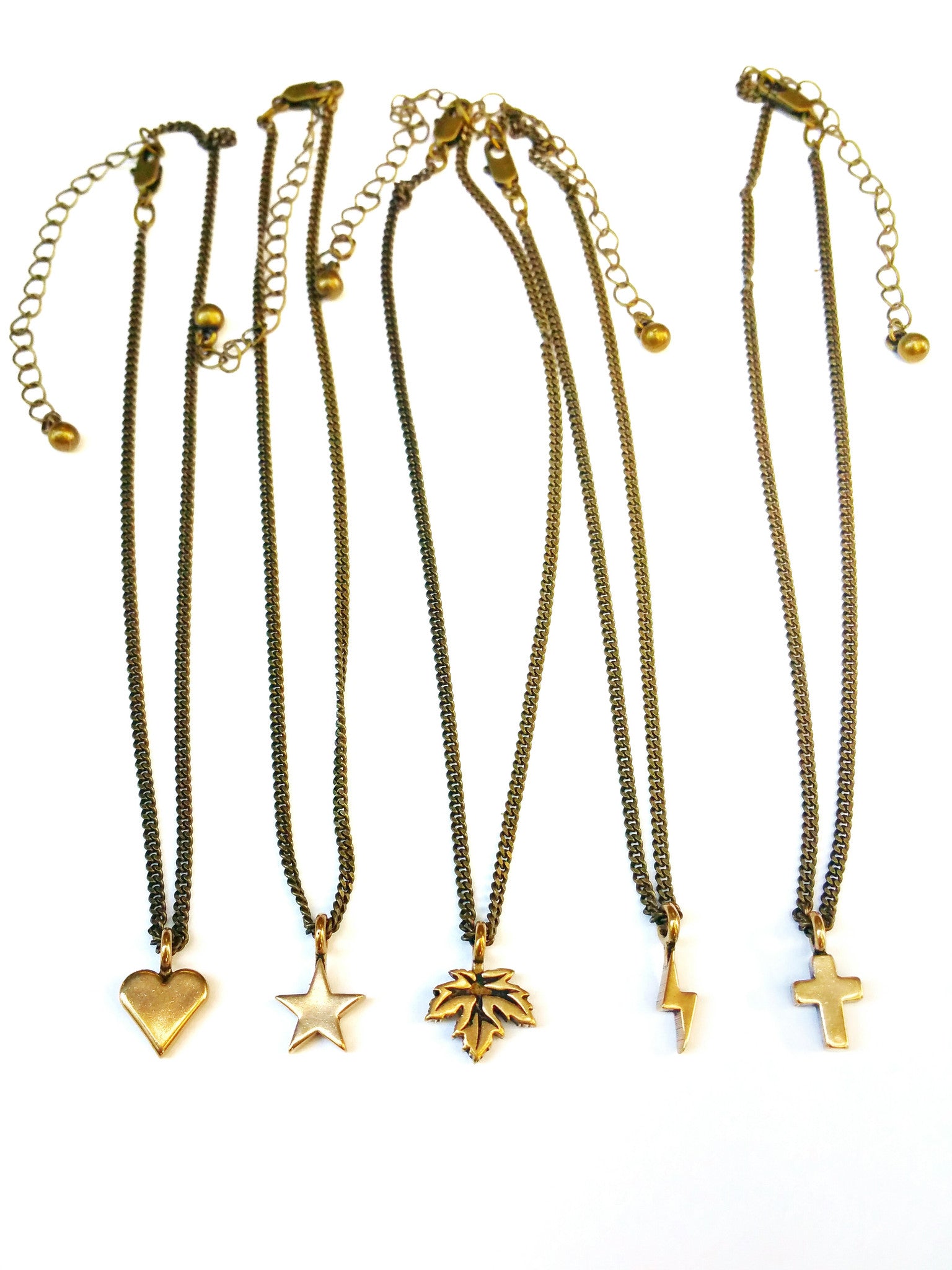 Star of Honor Necklace - Bronze Choker Charm by Forged By Fire — view 4 of 5