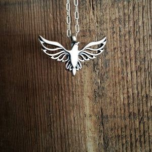 FREEDOM Soaring Eagle Necklace - Sterling Silver by Forged By Fire — view 1 of 2