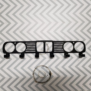 BMW E30 Grill coat Rack – Steel Wall Mounted Coat and Hat Hanger – 20" Classic Euro Car Organizer