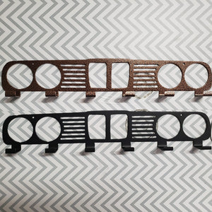 BMW E30 Grill coat Rack – Steel Wall Mounted Coat and Hat Hanger – 20" Classic Euro Car Organizer