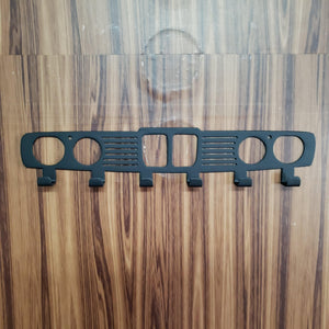 BMW E28 M5 Key Holder – Steel Wall Mounted Key Rack – Classic Euro Car Organizer 12"x4"