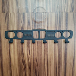 BMW E28 M5 Key Holder – Steel Wall Mounted Key Rack – Classic Euro Car Organizer 12"x4" detail view by Martin Metalwork LLC