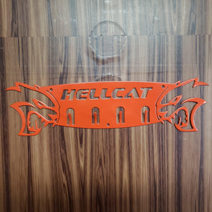 Dodge Hellcat Keychain Rack – Steel Wall Mounted Muscle Car Organizer