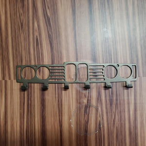 BMW E24 M6 Grill Keychain Rack – Steel Wall Mounted Euro Classic Organizer detail view by Martin Metalwork LLC