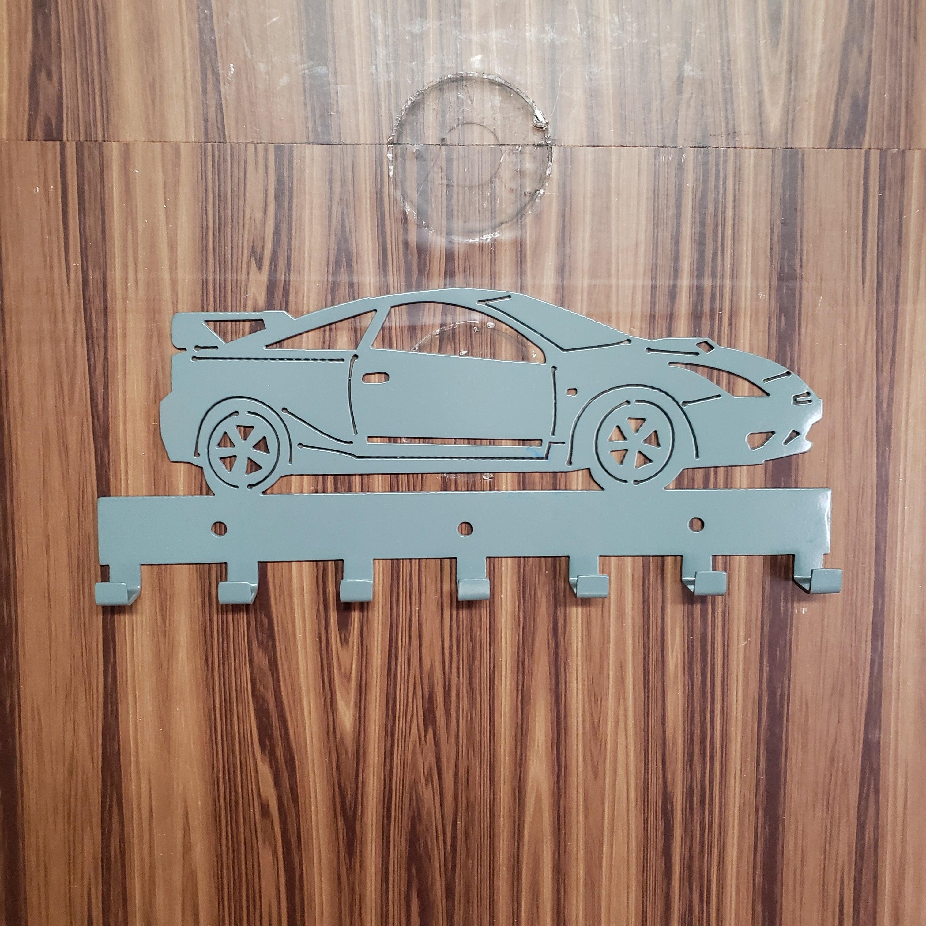 Toyota Celica Key Hanger – Steel Wall Mounted Key Rack – T230 Coupe Key Hook – 12"x6" Import Car Garage Decor
