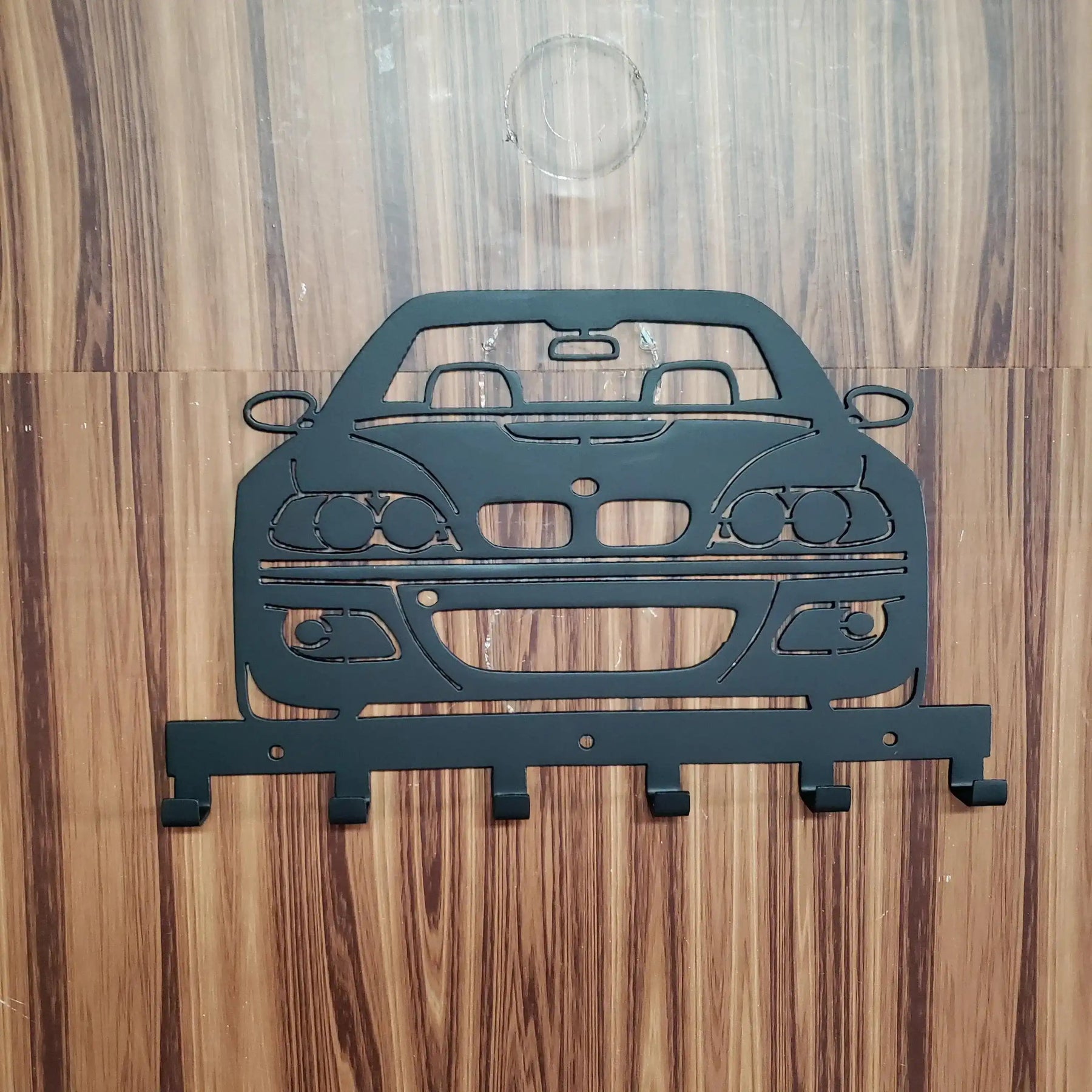 E46 M3 Key Hanger – BMW Steel Wall Mounted Key Rack Organizer detail view by Martin Metalwork LLC