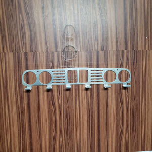 BMW E30 Grill Keychain Rack – Steel Wall Mounted Classic Euro Organizer detail view by Martin Metalwork LLC