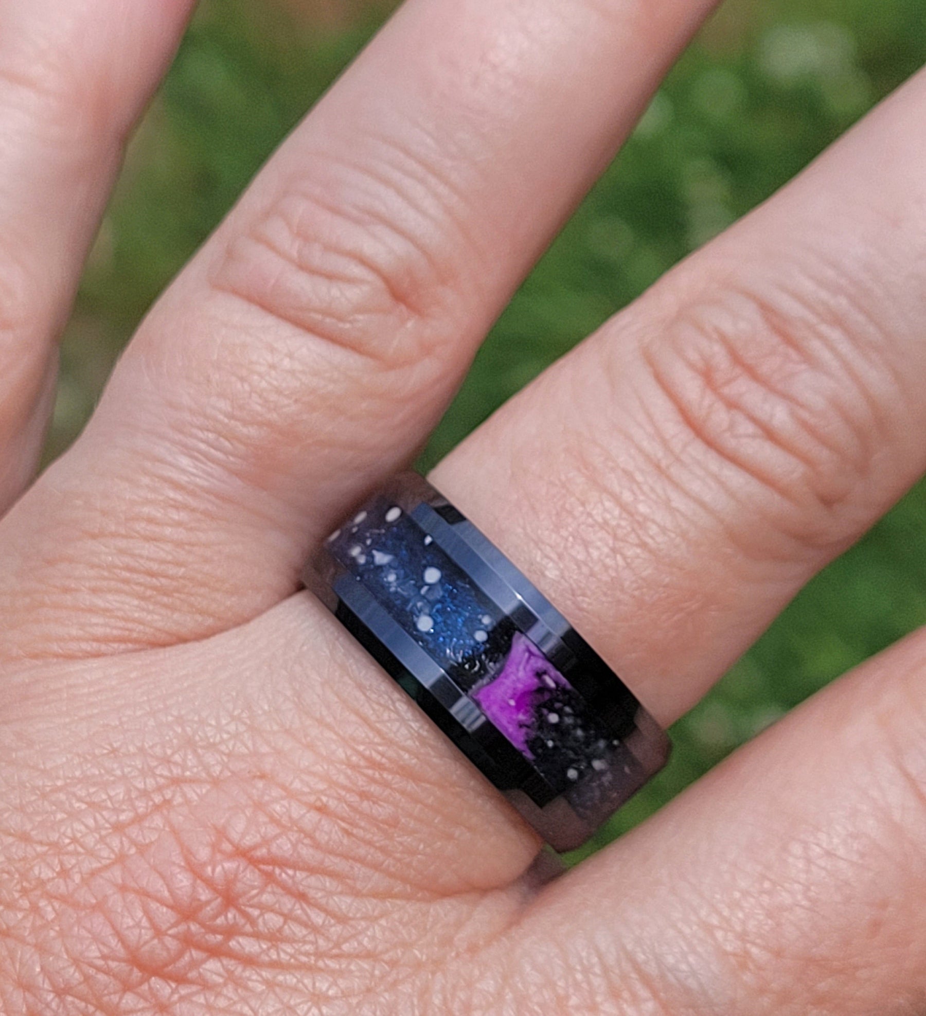 The Big Dipper Memorial Ring by Cotton Street Art Company, handmade jewelry detail photo 5