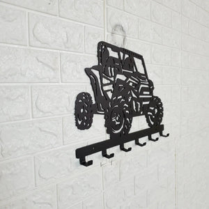 Polaris RZR Key Hanger detail view by Martin Metalwork LLC
