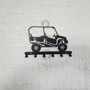 Honda Pioneer 1000-5 UTV Key Hanger – Steel Off Road Utility Wall Organizer detail view by Martin Metalwork LLC
