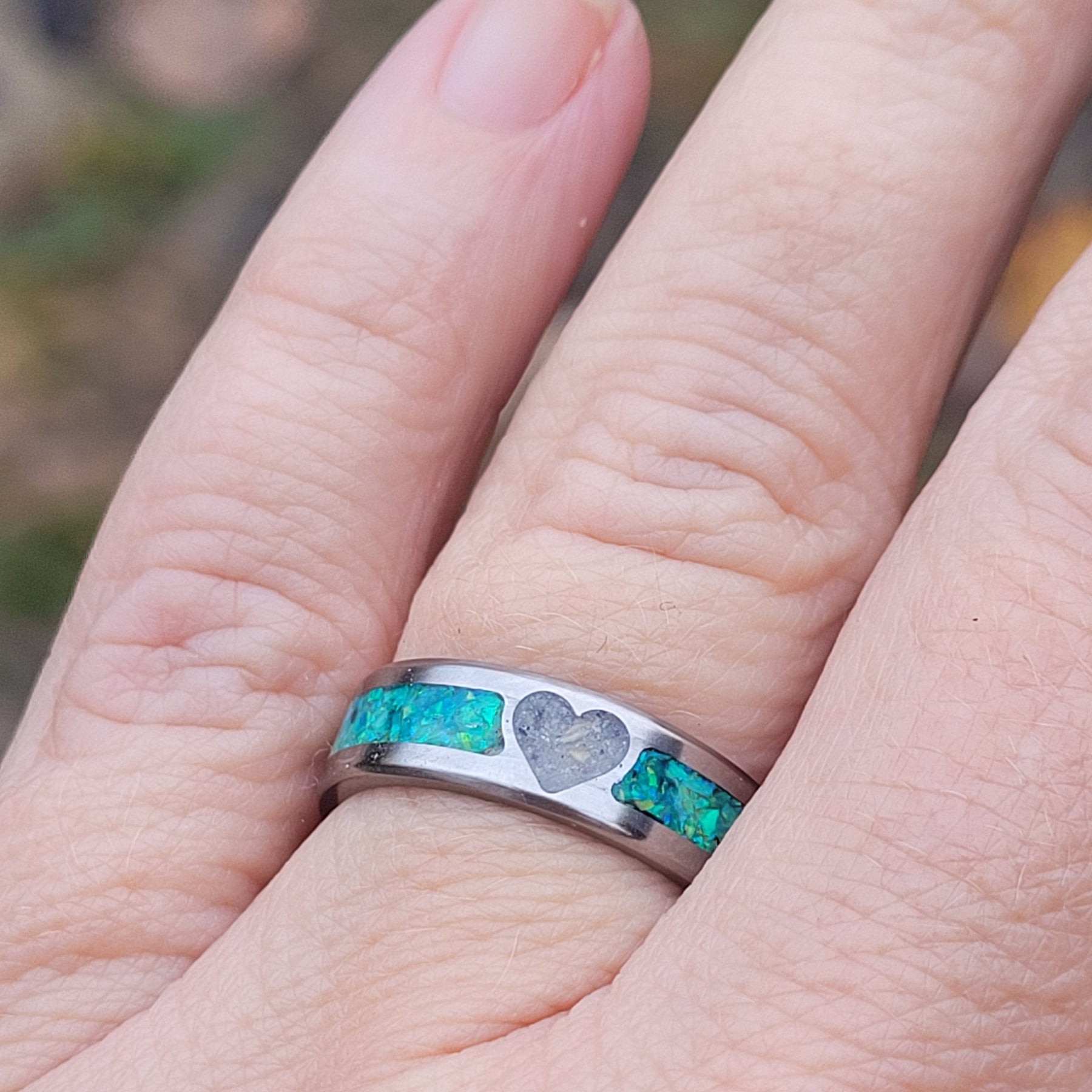 You are My Heart Memorial Ring - Titanium Band