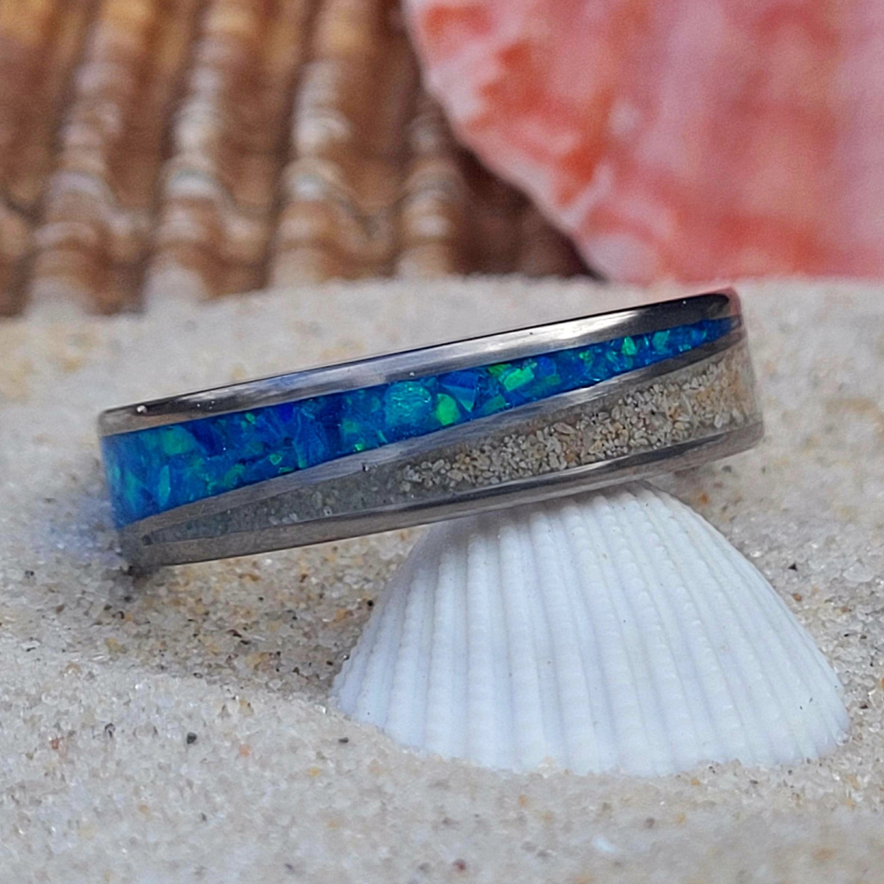 Tidal Serenity Ring - Made from the Beach Sand