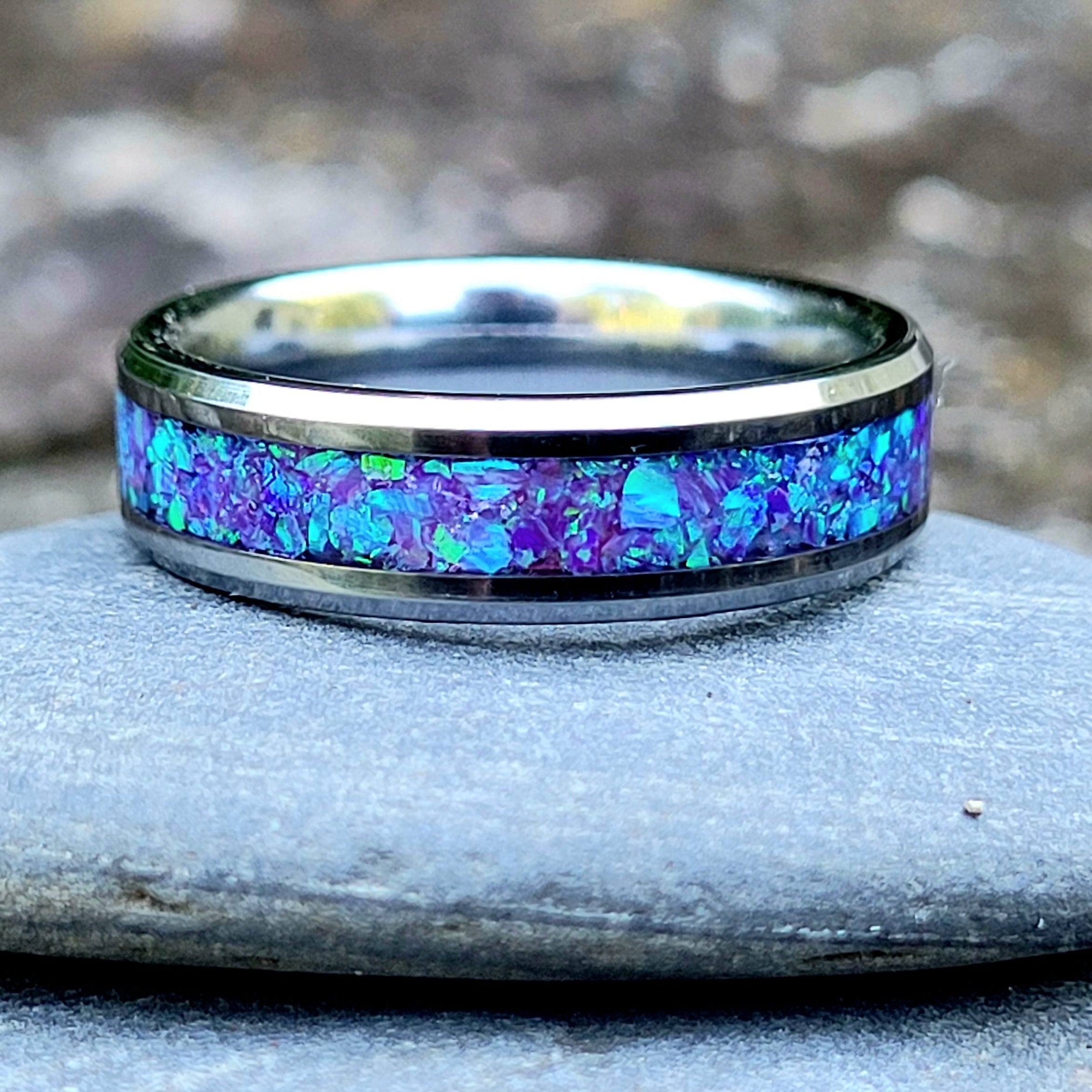 Neptune's Glow Handmade Ring