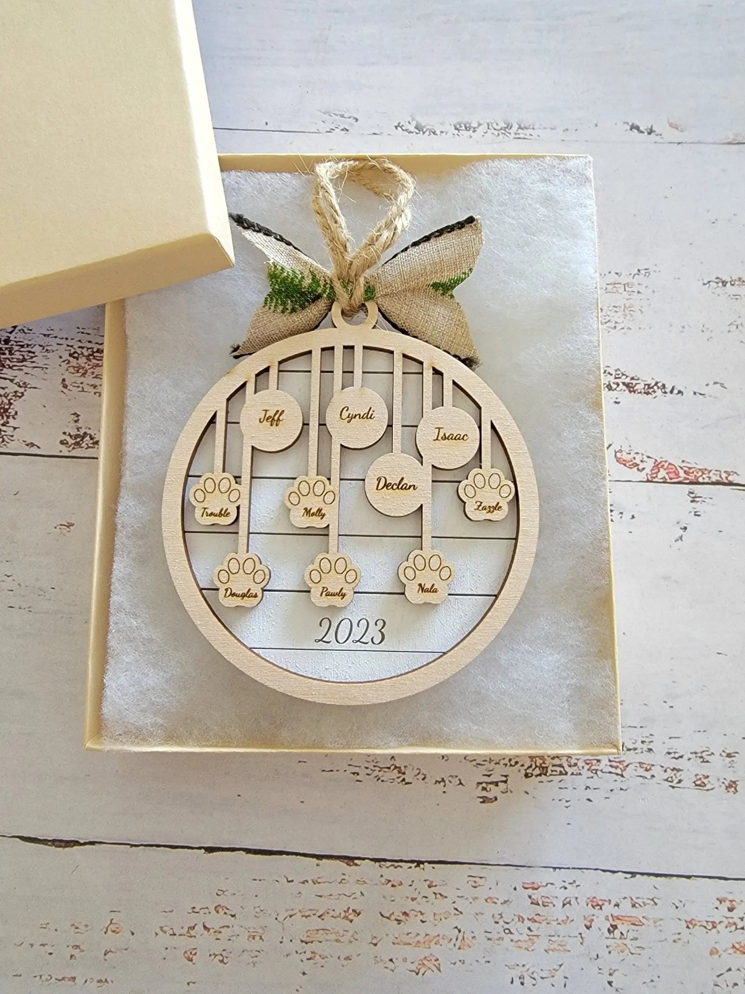 2025 Family Christmas Ornament Bulb Edition by EverLee Creations, Southern home decor detail photo 3