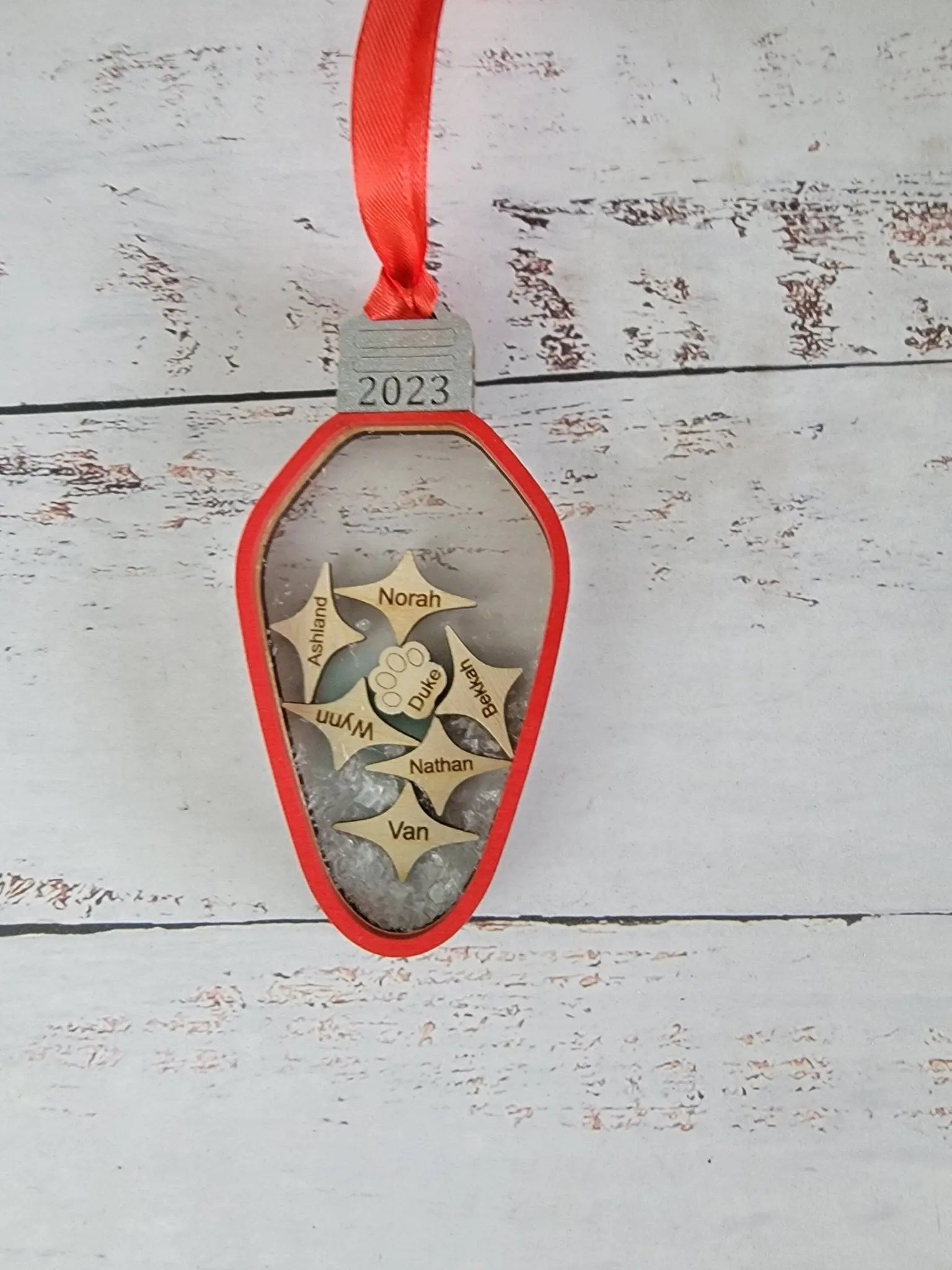 2025 Family Ornament Light Bulb Edition by EverLee Creations, Southern home decor detail photo 7