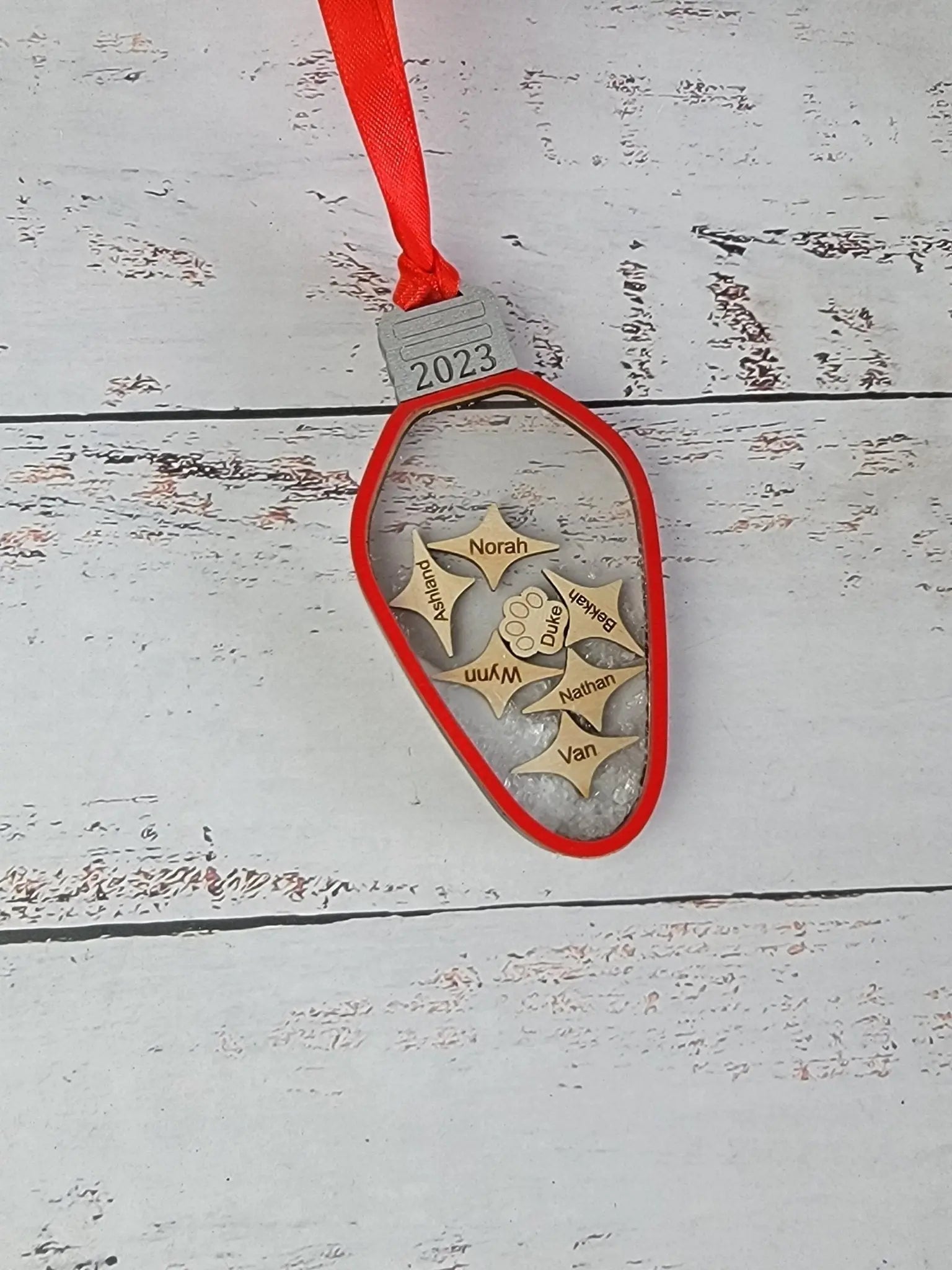 2025 Family Ornament Light Bulb Edition by EverLee Creations, Southern home decor detail photo 8