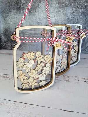 2025 Personalized Gingerbread Family Ornament by EverLee Creations, Southern home decor main product photo