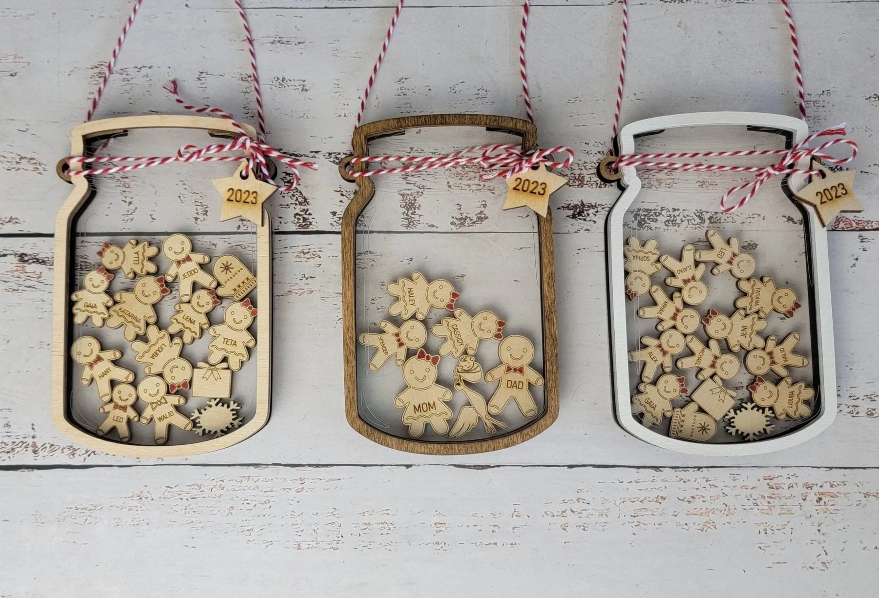 2025 Personalized Gingerbread Family Ornament by EverLee Creations, Southern home decor detail photo 5