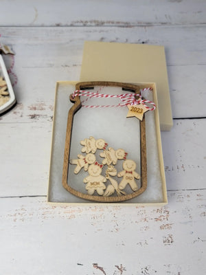 2025 Personalized Gingerbread Family Ornament by EverLee Creations, Southern home decor detail photo 8