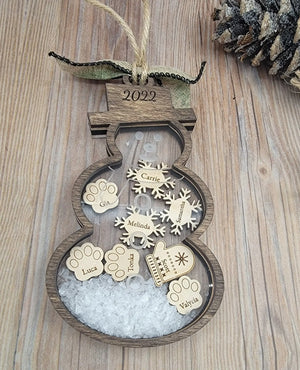 2025 Snowman Family Ornament by EverLee Creations, Southern home decor detail photo 5