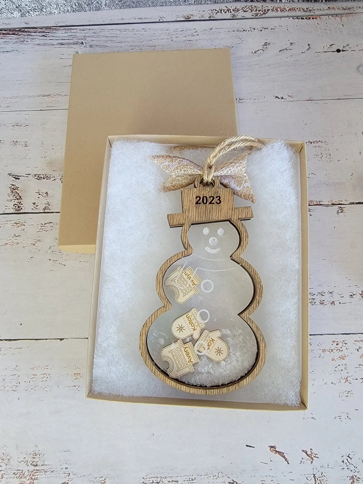 2025 Snowman Family Ornament by EverLee Creations, Southern home decor detail photo 8