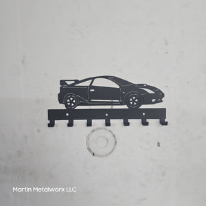 Toyota Celica Key Hanger – Steel Wall Mounted Key Rack – T230 Coupe Key Hook – 12"x6" Import Car Garage Decor