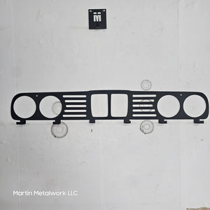 BMW E30 Grill coat Rack – Steel Wall Mounted Coat and Hat Hanger – 20" Classic Euro Car Organizer