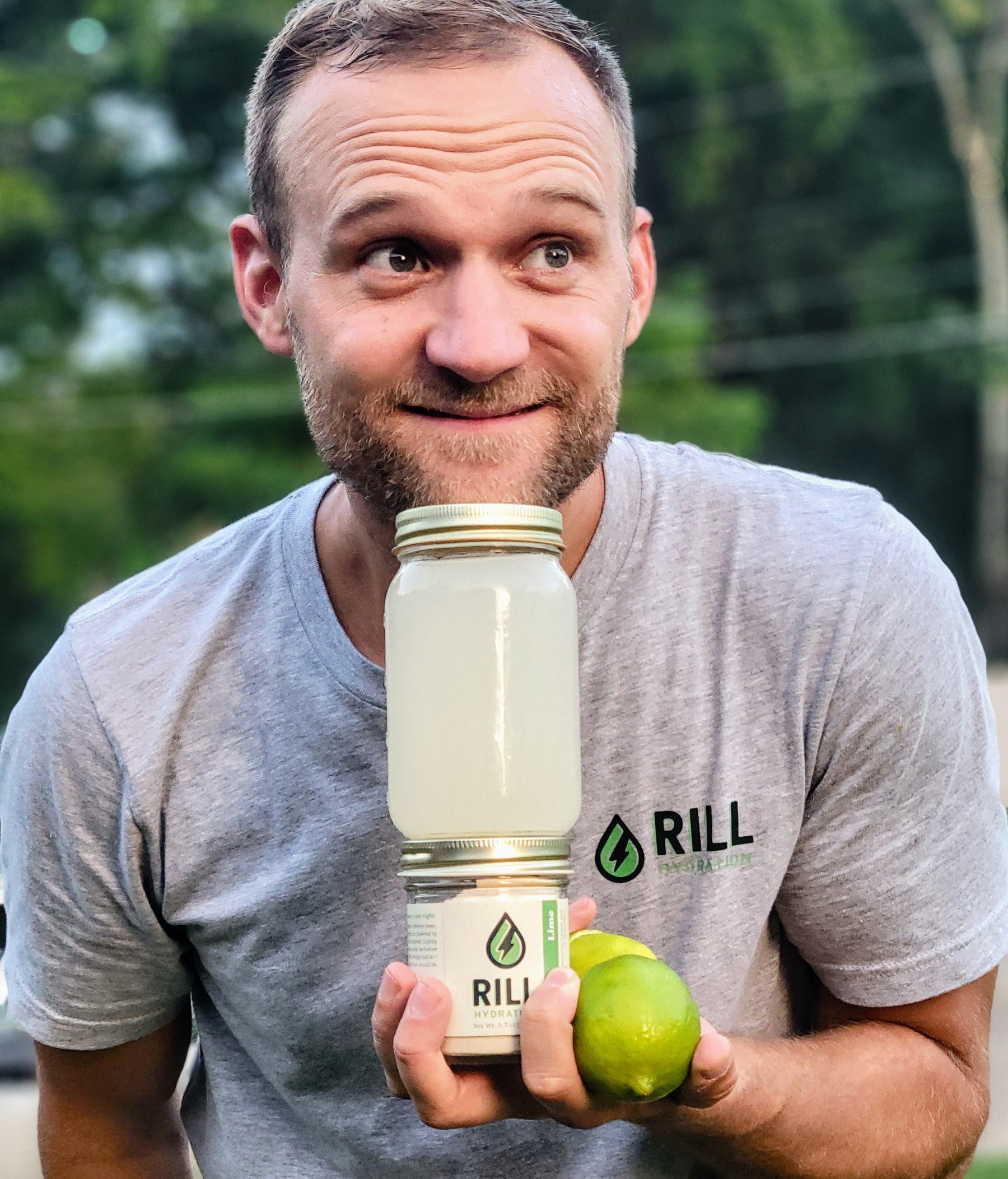 Lime Rill - Clean Hydration Drink Mix, 30 Serving Bulk Jar by Rill Hydration, Southern food gift detail photo 3