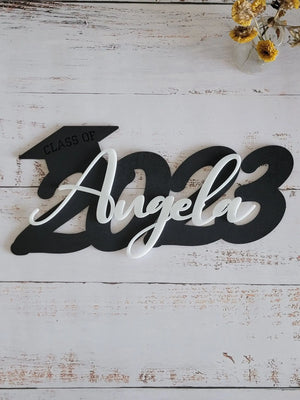 2026 Graduation Cap Wood Sign by EverLee Creations, Southern home decor detail photo 2
