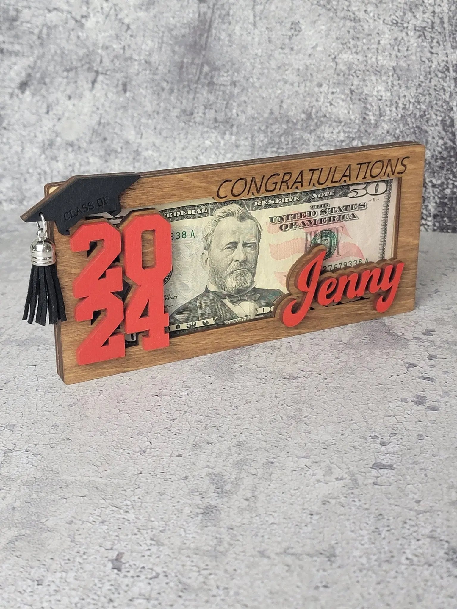 2026 Graduation Gift Money Holder by EverLee Creations, Southern home decor detail photo 2
