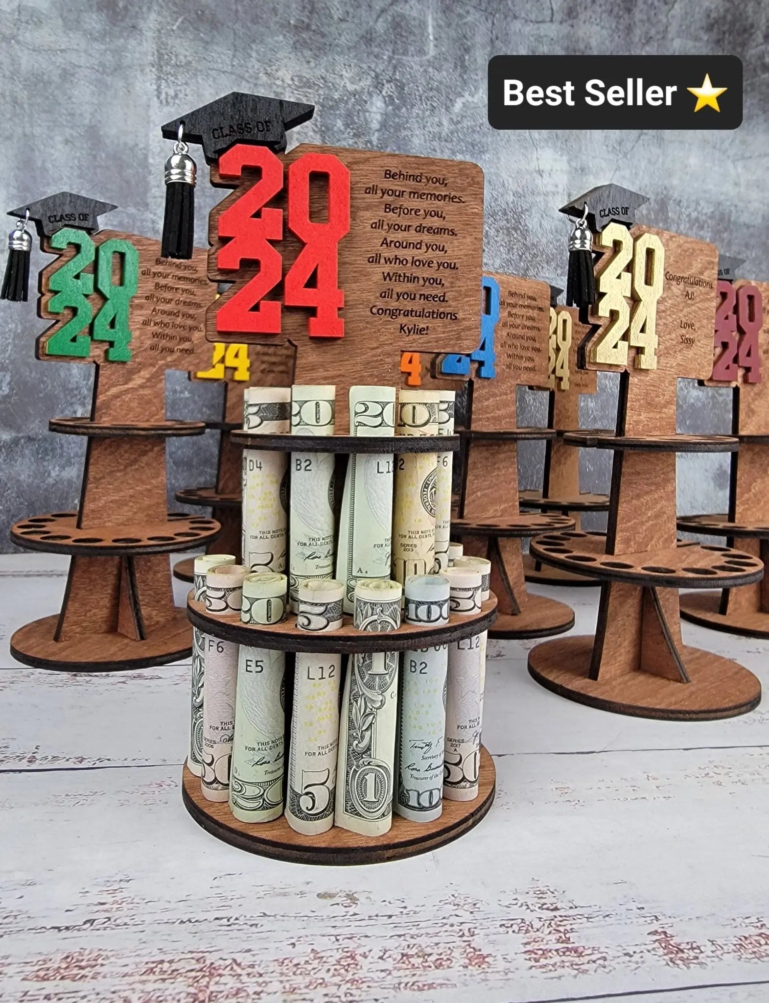 2026 Personalized Graduation Gift Money Holder by EverLee Creations, Southern home decor detail photo 3