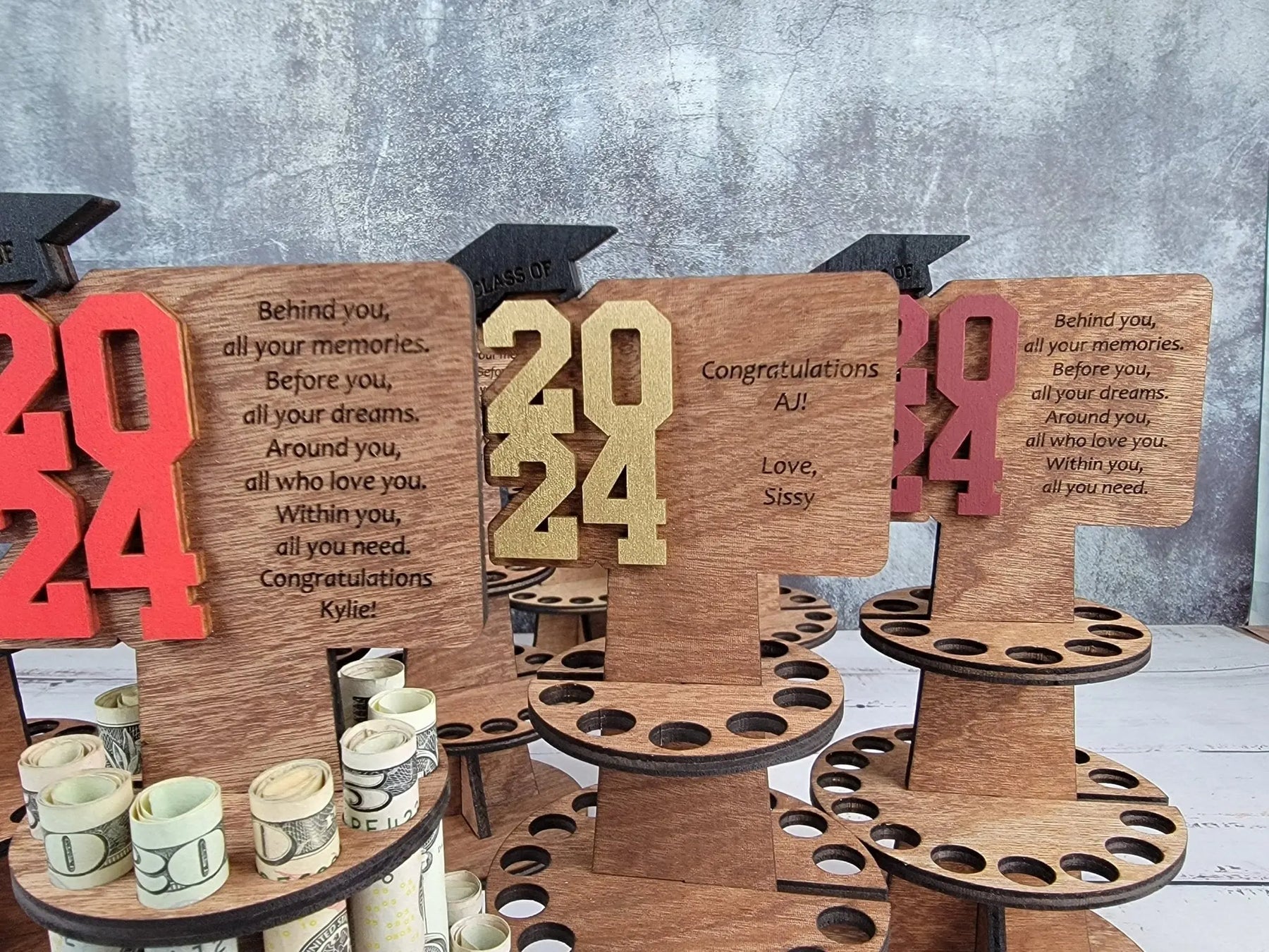 2026 Personalized Graduation Gift Money Holder by EverLee Creations, Southern home decor detail photo 9