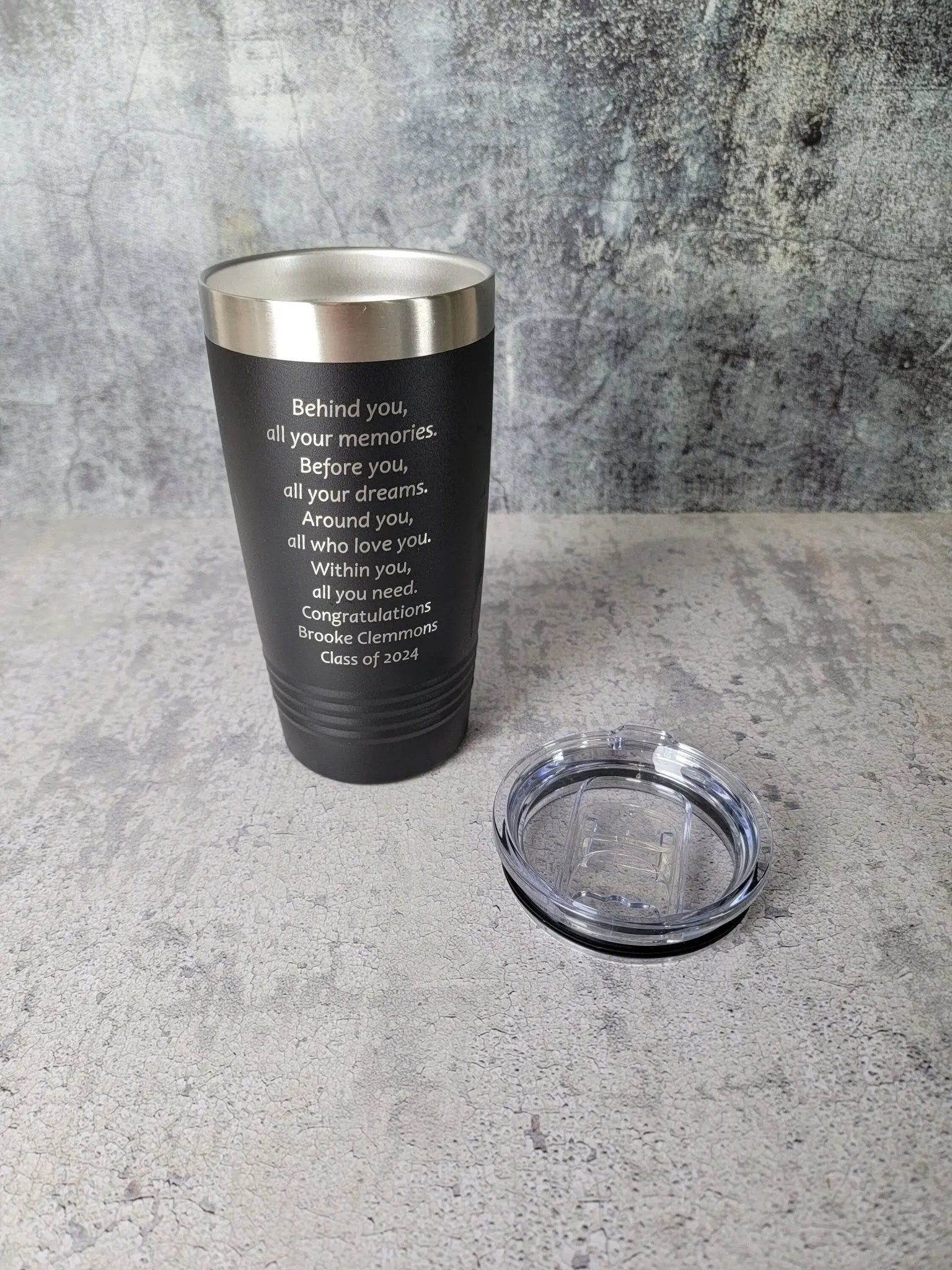 2026 Personalized Graduation Tumbler by EverLee Creations, custom drinkware detail photo 4